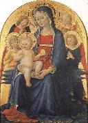 CAPORALI, Bartolomeo Madonna and Child with Angels oil on canvas